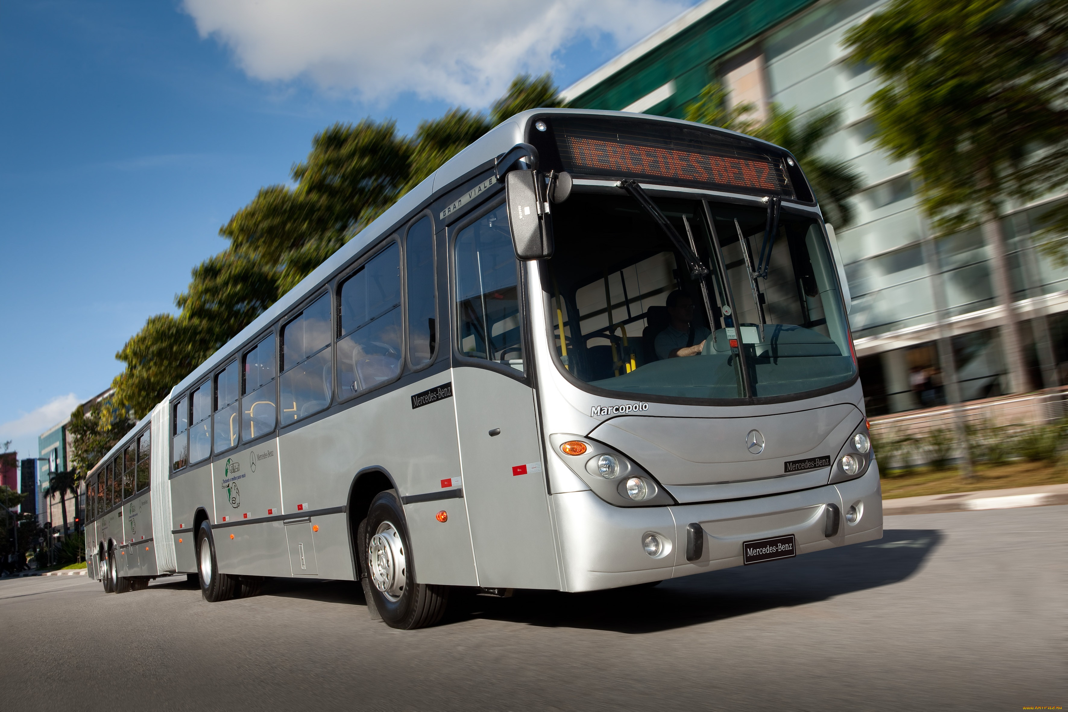 , , viale, gran, mda, mercedes-benz, o, 500, marcopolo, articulated